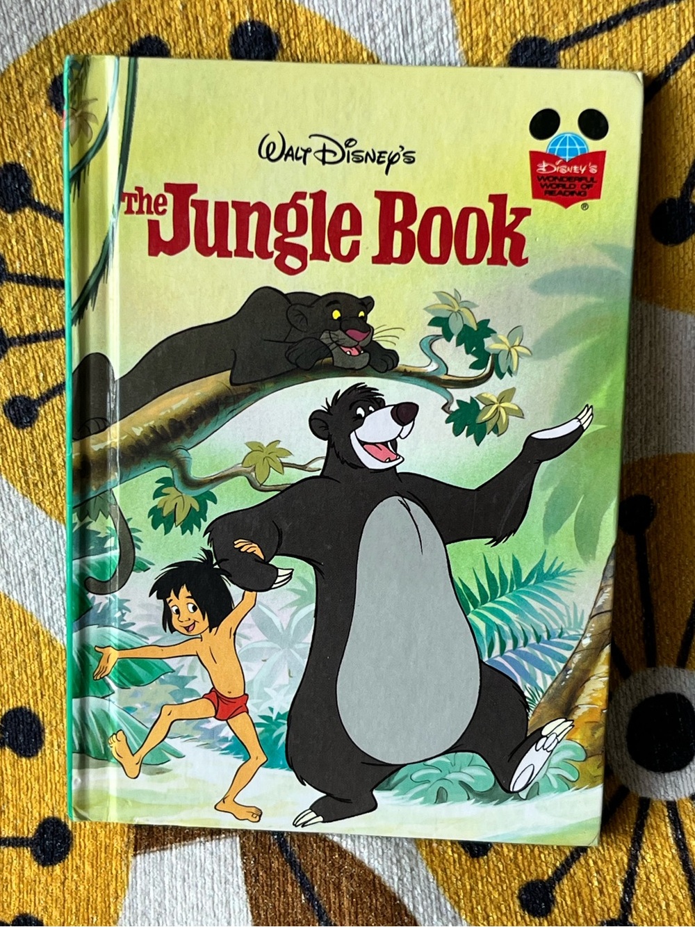Vintage 1993 Disney The Jungle Book Hardcover Grolier Book Club